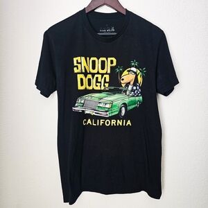 Joe Cool Snoop Dogg Black Graphic Tee size M